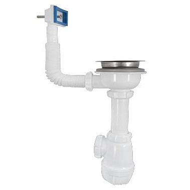 Сифон д/мойки AQUANT В0145-29 с выпуск и перелив