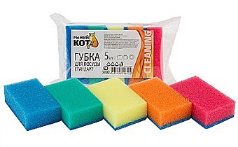 Губка д/посуды Рыжий Кот Sisal 2 шт 310576