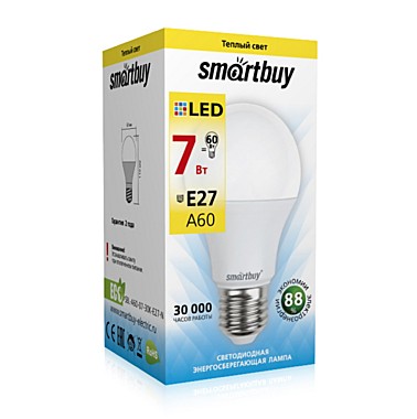 Лампа SMARTBUY 60-07 W/3000/Е27