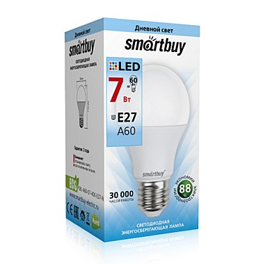 Лампа SMARTBUY 60-07 W/4000/Е27