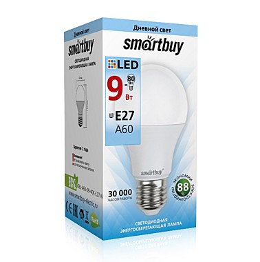 Лампа SMARTBUY 60-09 W/4000/Е27