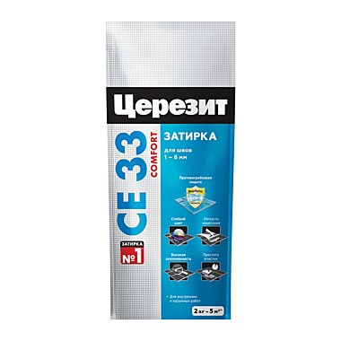 Затирка Церезит №01 СЕ33 белый 2кг 790885