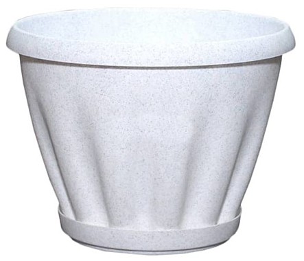 Кашпо Знатное Д180 2л мрамор М302МР