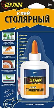 Клей Секунда столярный 60мл
