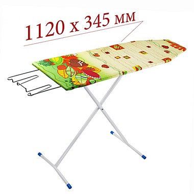 Доска гладильная АЛТ101 34,5*112см подутюжник