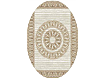 Коврик жак BROWNIE 1*1м 60411/c3 овал