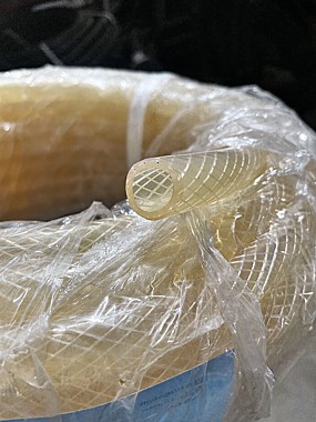 Трубка ПВХ прозрачн  армир 18мм 25м Пищевая