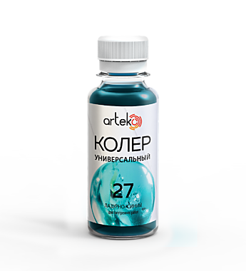 Колер АРТЭКО лазурно-синий 100мл №27