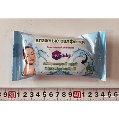 Влажн салфетки Wikky*15 с мицел водой и витаминами