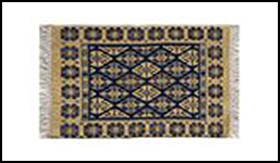 Коврик 50*80 KILIM USAK 1578 хлопок крем/син